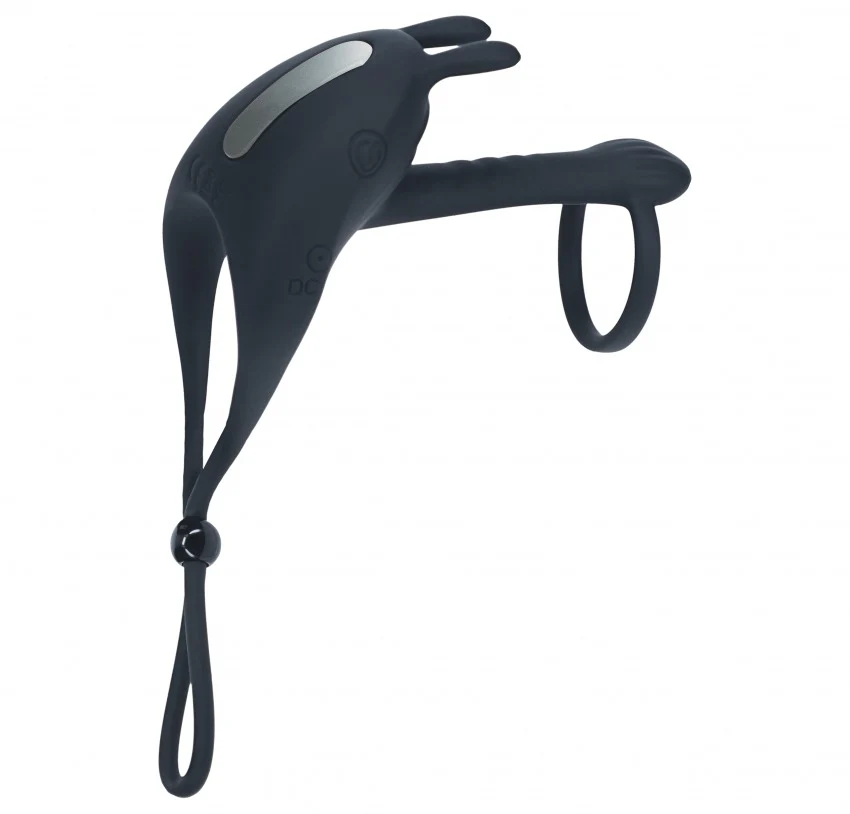 Levelz Adjustable Bunny Vibrating Silicone Lasso Cock Ring & Shaft Loop - Image 3