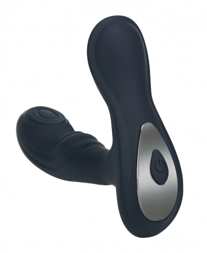 Levelz Vibrating & Tapping Silicone Prostate Massager with Ball Stimulator Black - Image 5