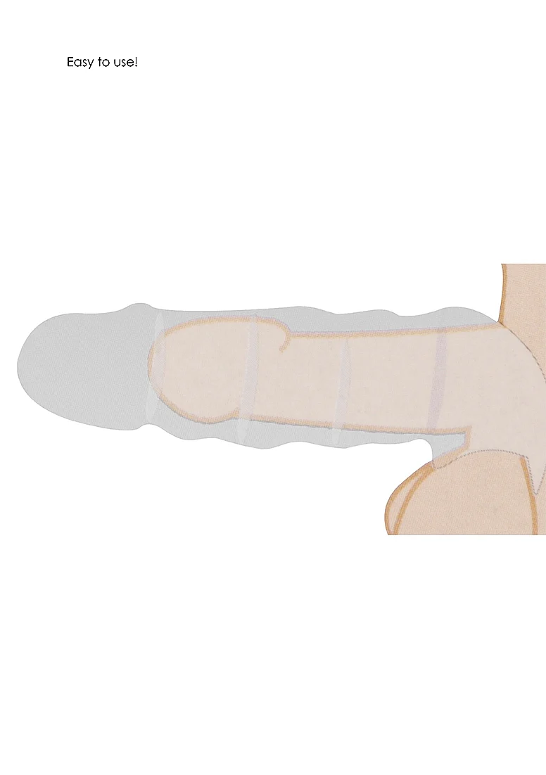 Realrock Penis Sleeve 8" Flesh - Image 4