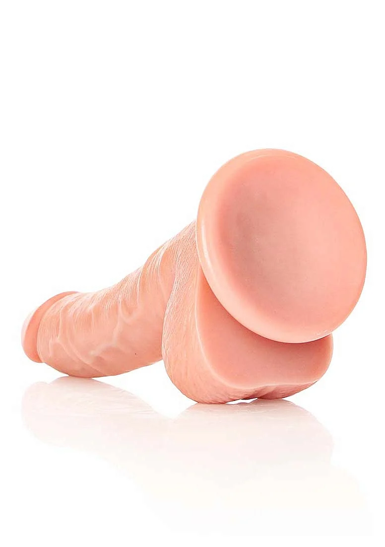 Realrock 7" Curved Dildo Flesh - Image 4