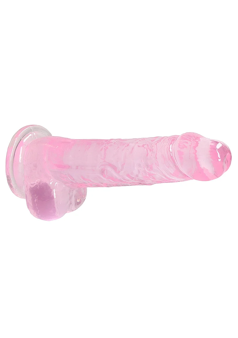 Realrock 8" Pink Dildo with Balls - Image 3