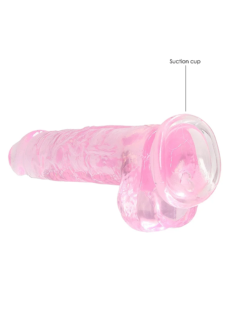 Realrock 8" Pink Dildo with Balls - Image 4