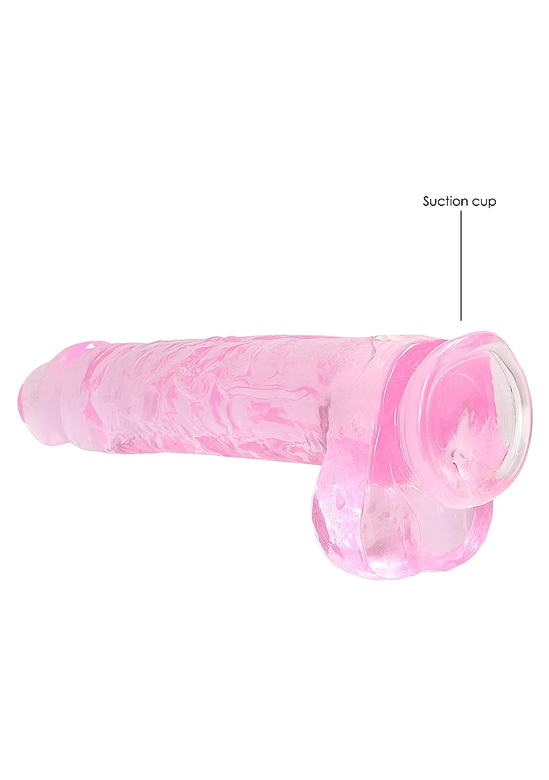 Realrock 9" Dildo Pink with balls - Image 4