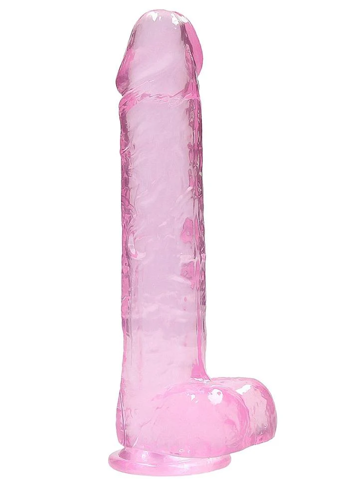 Realrock 9" Dildo Pink with balls - Image 5