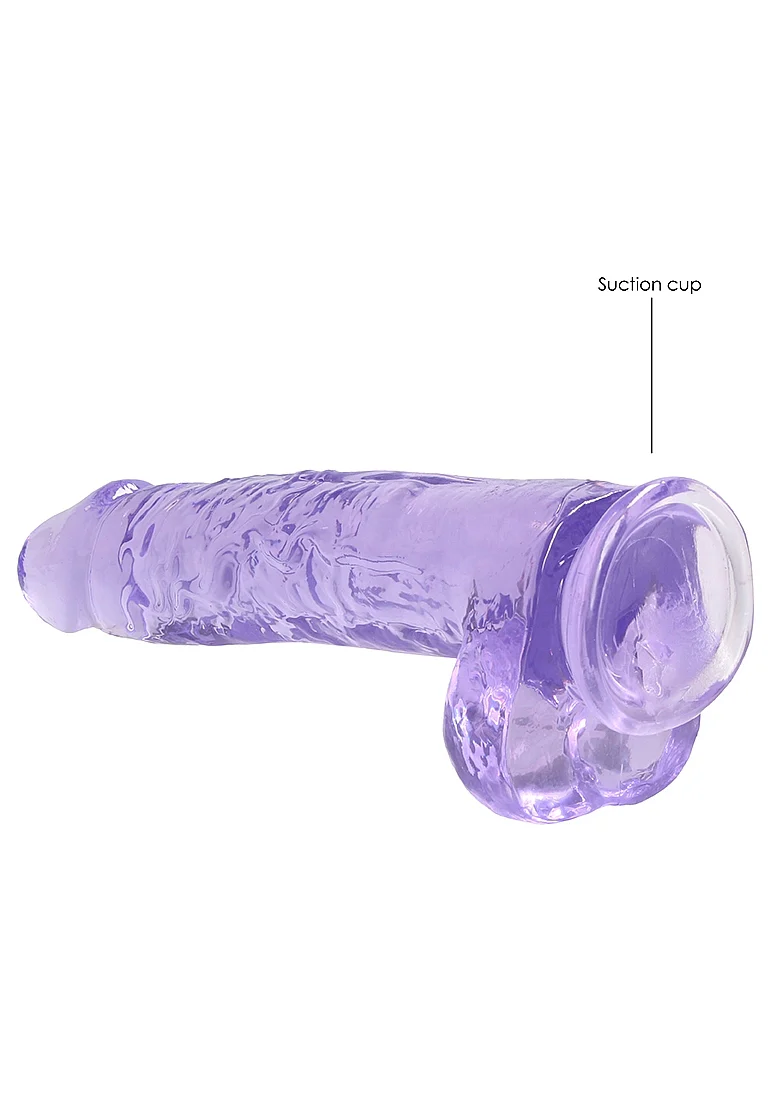 Realrock 9" Dildo Purple with Balls - Image 4