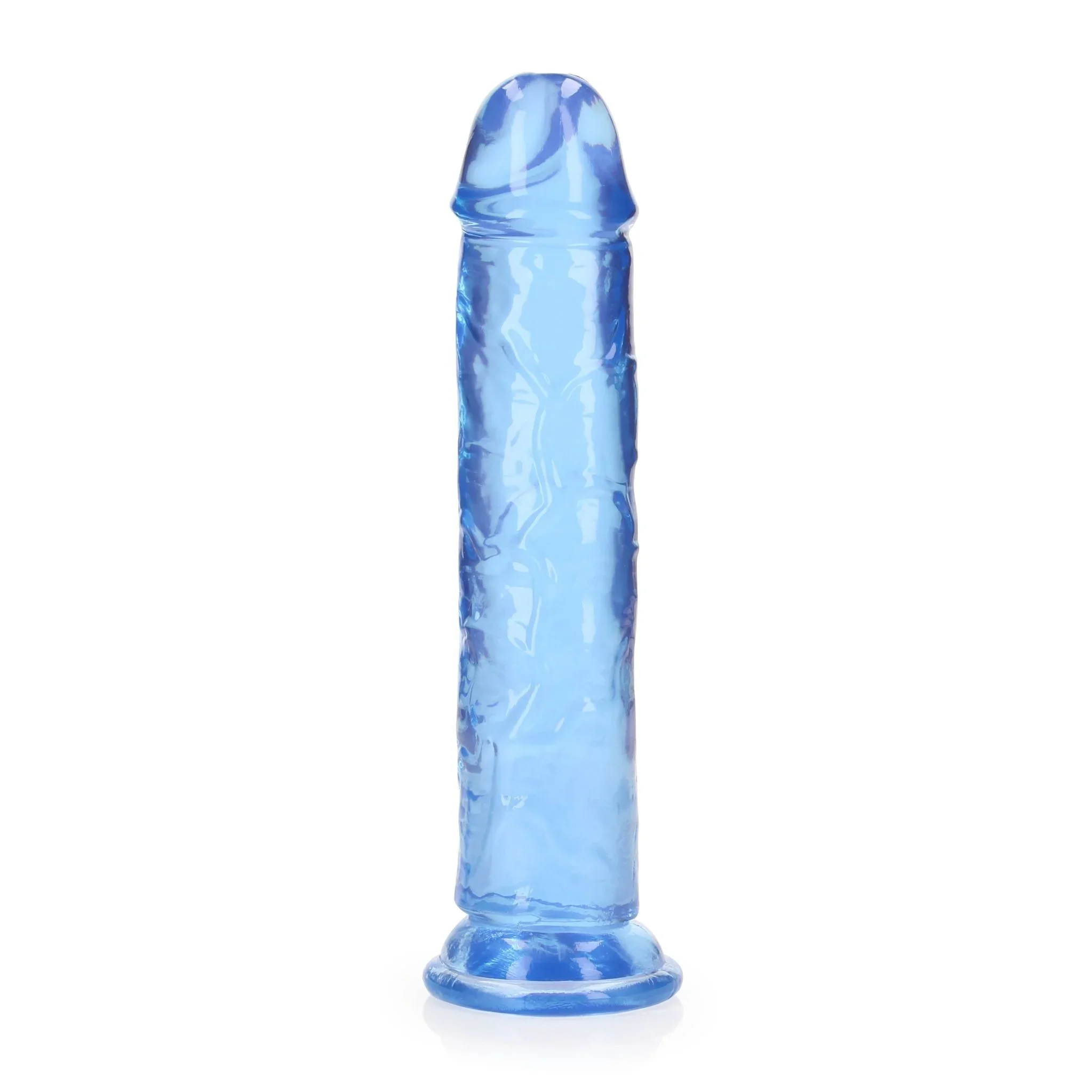 Realrock Clear Blue Dildo 8" - Image 4