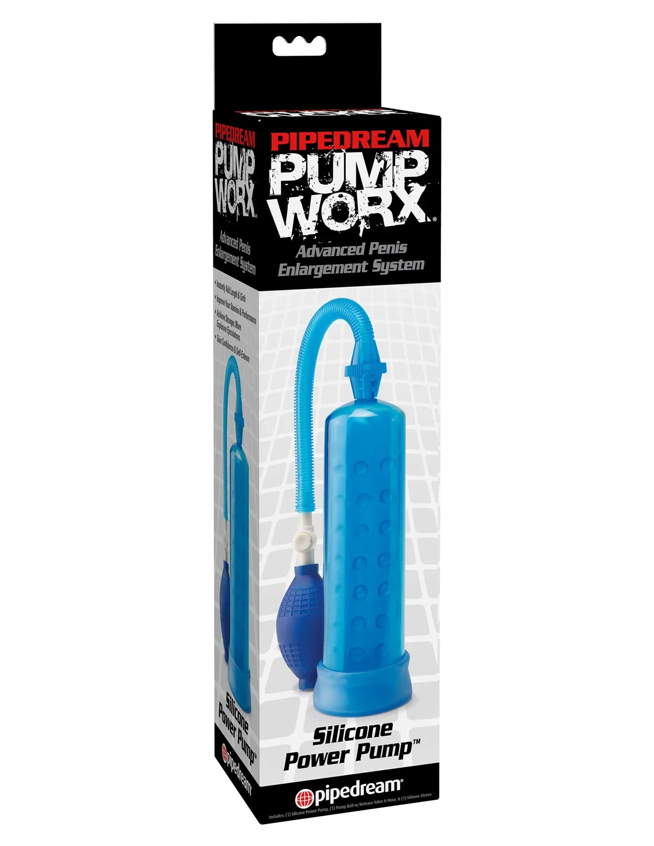 Pipedream Pump Worx Silicone Power Pump Blue - Image 2