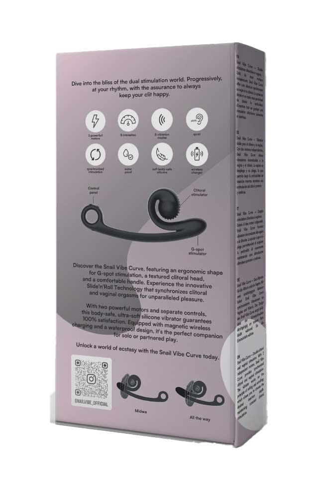 Snail Vibe Curve Vibrator Black - Image 5