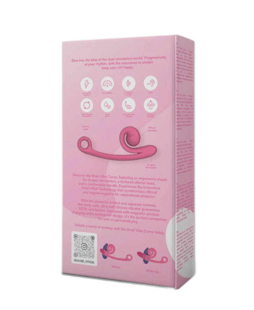 Snail Vibe Curve Vibrator Pink - Image 5