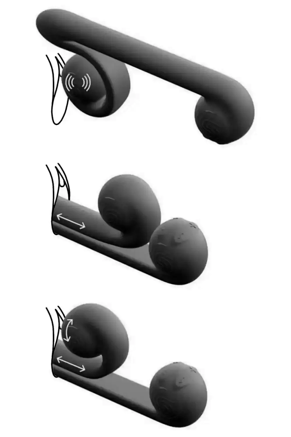 Snail Vibe Vibrator Black - Image 5