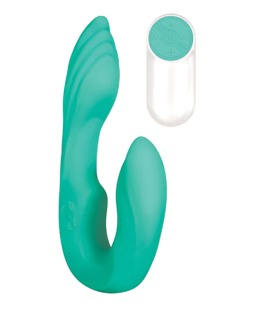 Strapless Seashell Wearable Dual Vibe with Remote