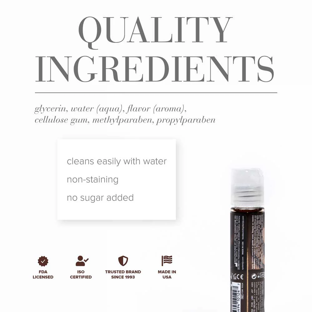 JO H2O Flavors Lube Chocolate Delight 30ml - Image 2