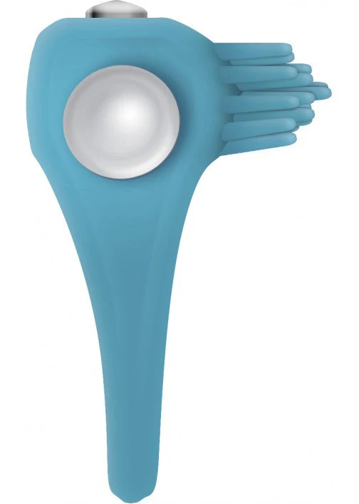 Zero Tolerance Teal Tickler Vibrating Cock Ring - Image 3