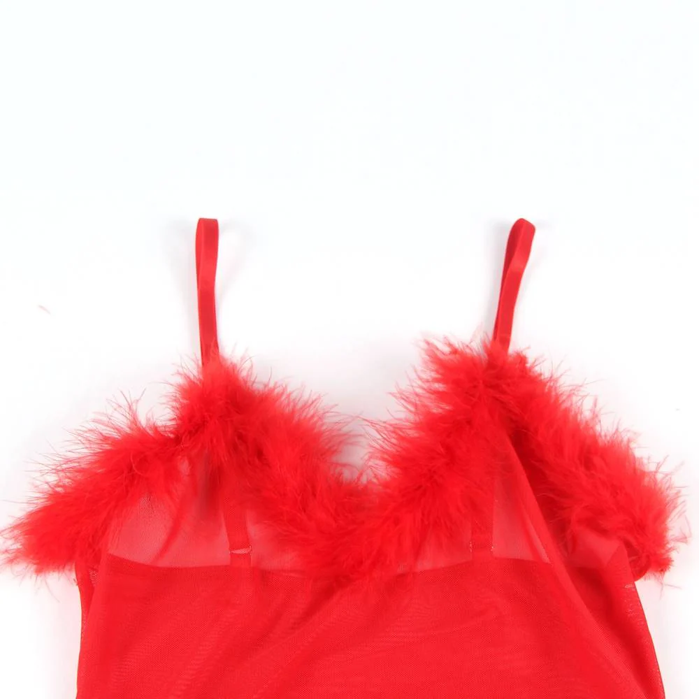 Oh Yeah Temptation bodysuit RED XL/2XL -  R81094-2 - Image 7