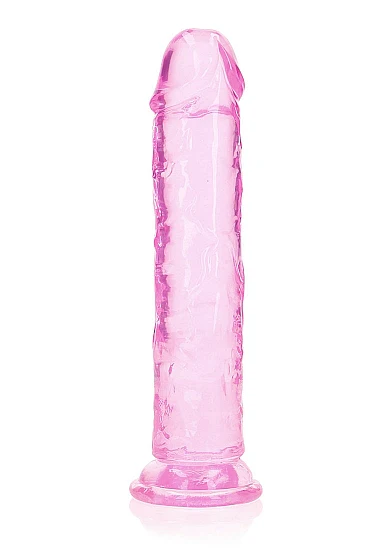 Realrock 8" Crystal Clear Dildo Pink