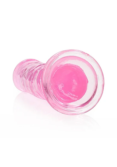 Realrock 8" Crystal Clear Dildo Pink - Image 2