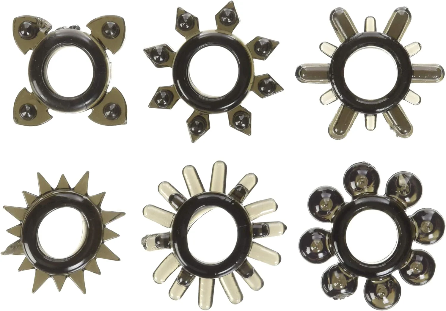 Doc Johnson Tower Of Power Cock Rings Set Black - Image 3
