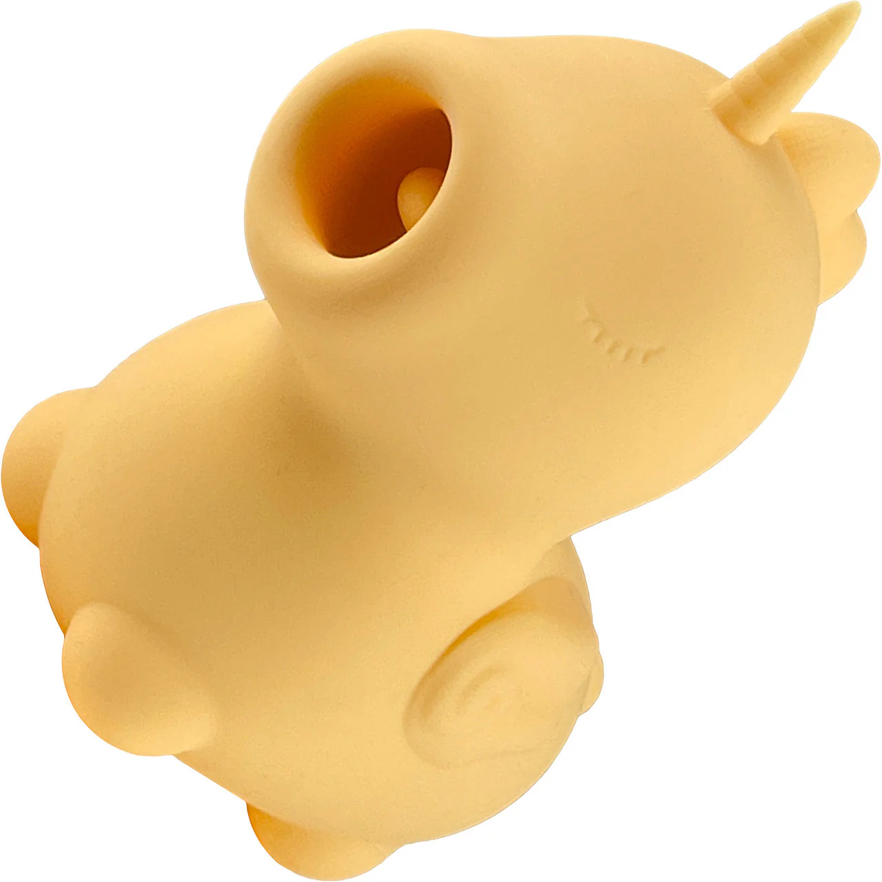 Unihorn Bean Blossom Flicking Silicone Clitoral Vibrator Yellow - Image 4
