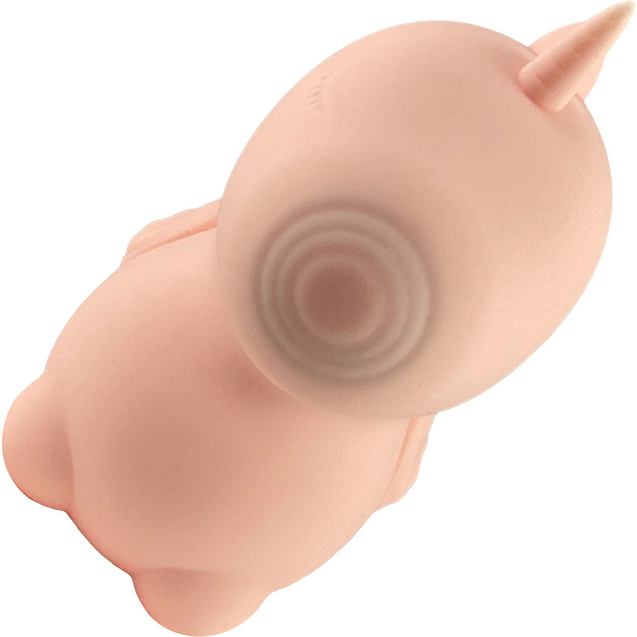 Unihorn Heart Throb Pulsing Silicone Clitoral Vibrator Pink - Image 5