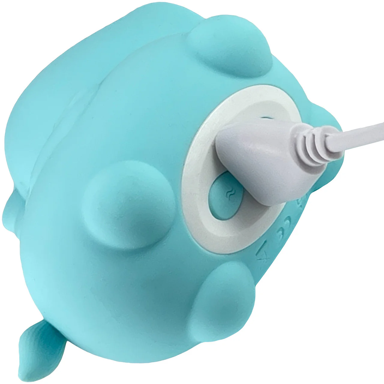 Unihorn Mount 'n Peak Pointed Flicking Silicone Clitoral Vibrator Blue - Image 9