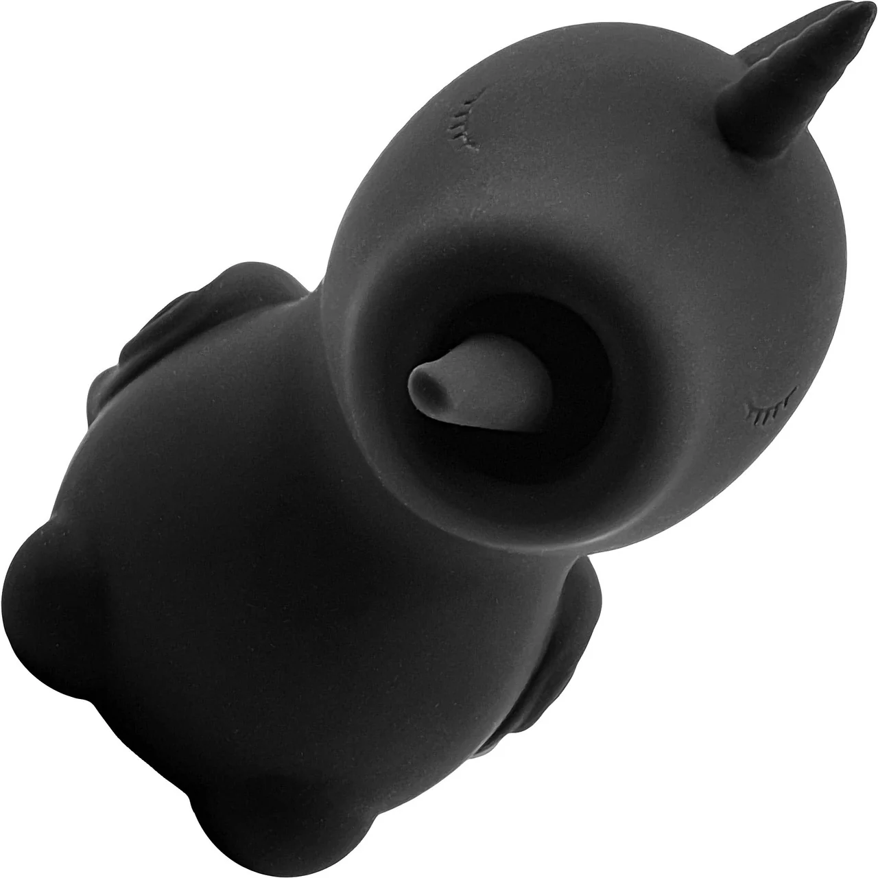 Unihorn Wild Spirit Licking Silicone Clitoral Vibrator Black - Image 7