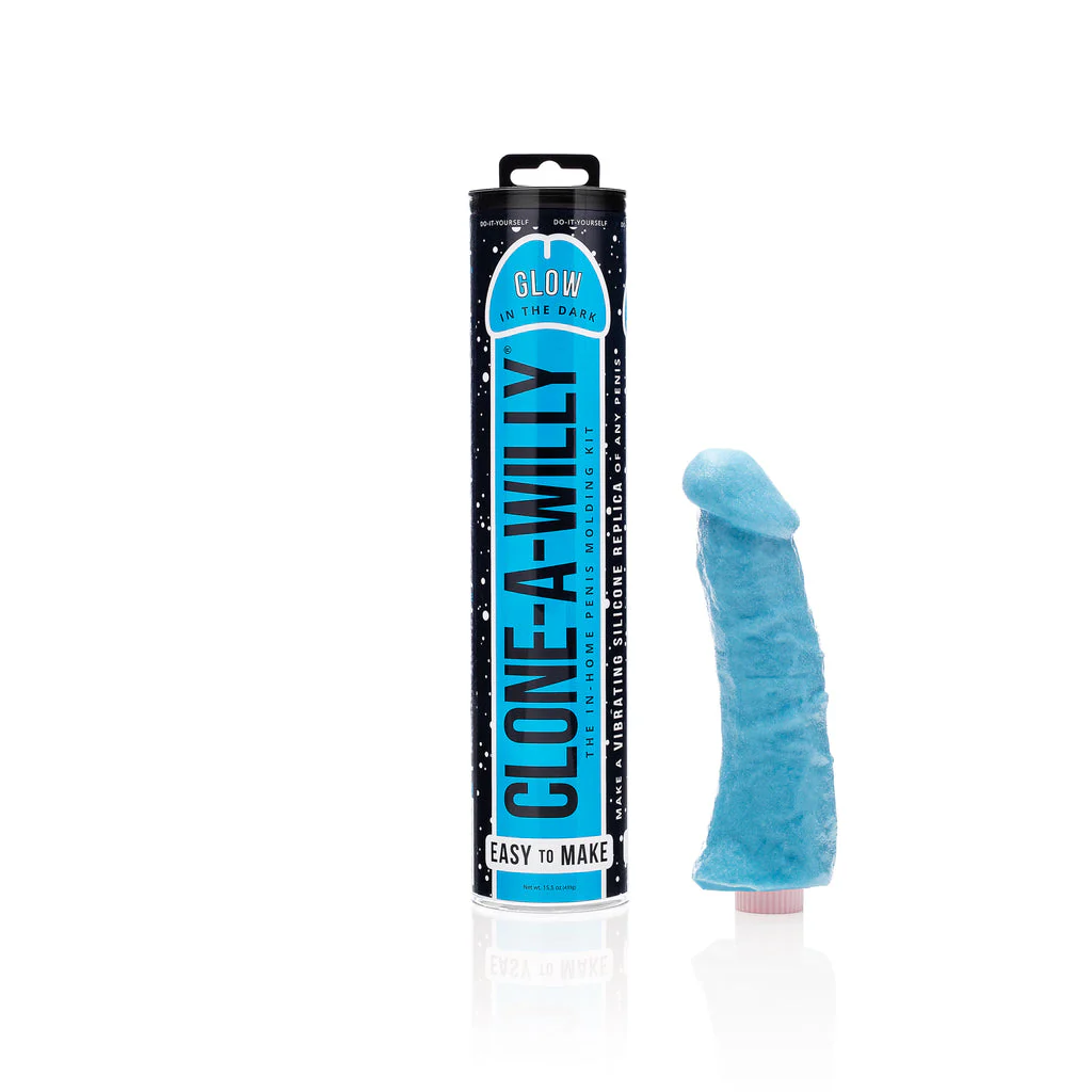 Clone-A-Willy Vibrating DIY Dildo Kit Blue Glow in The Dark - Image 2