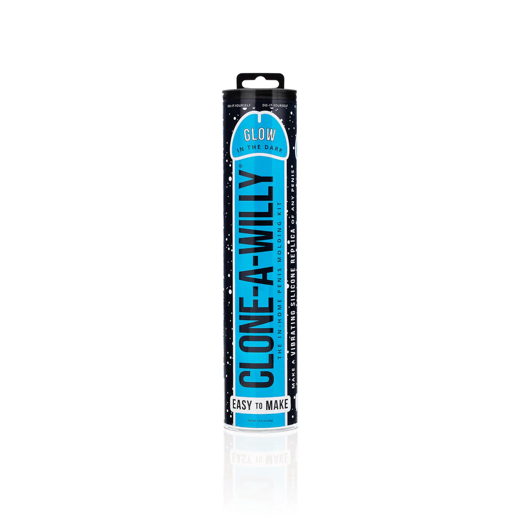 Clone-A-Willy Vibrating DIY Dildo Kit Blue Glow in The Dark - Image 3