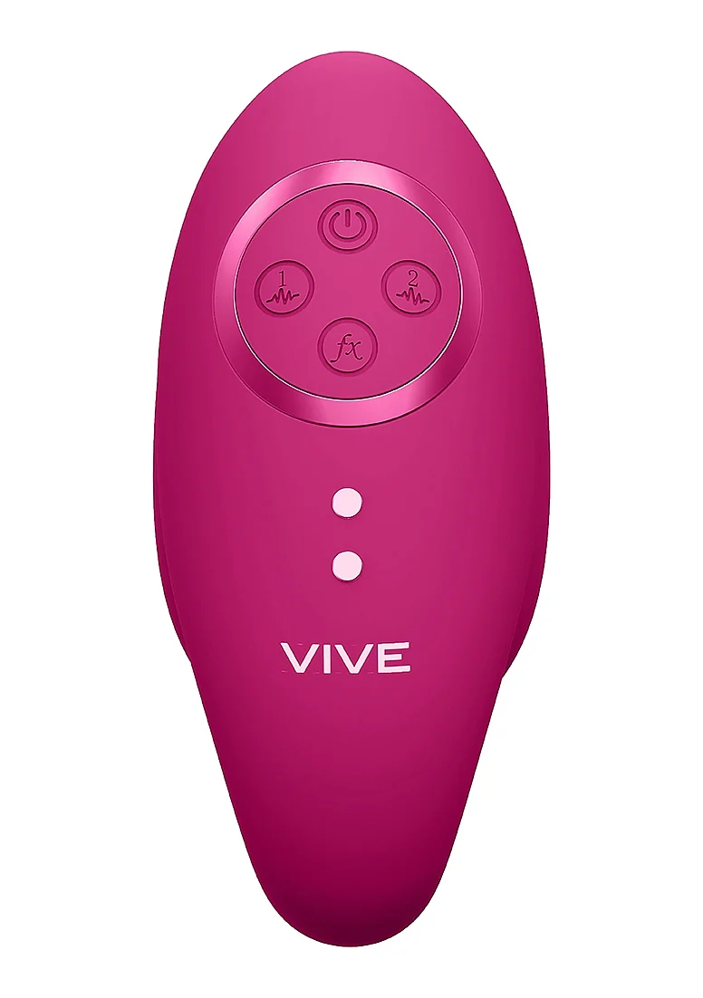 Vive Aika Rechargeable Pulse-Wave & Vibrating Silicone Egg - Pink - Image 5