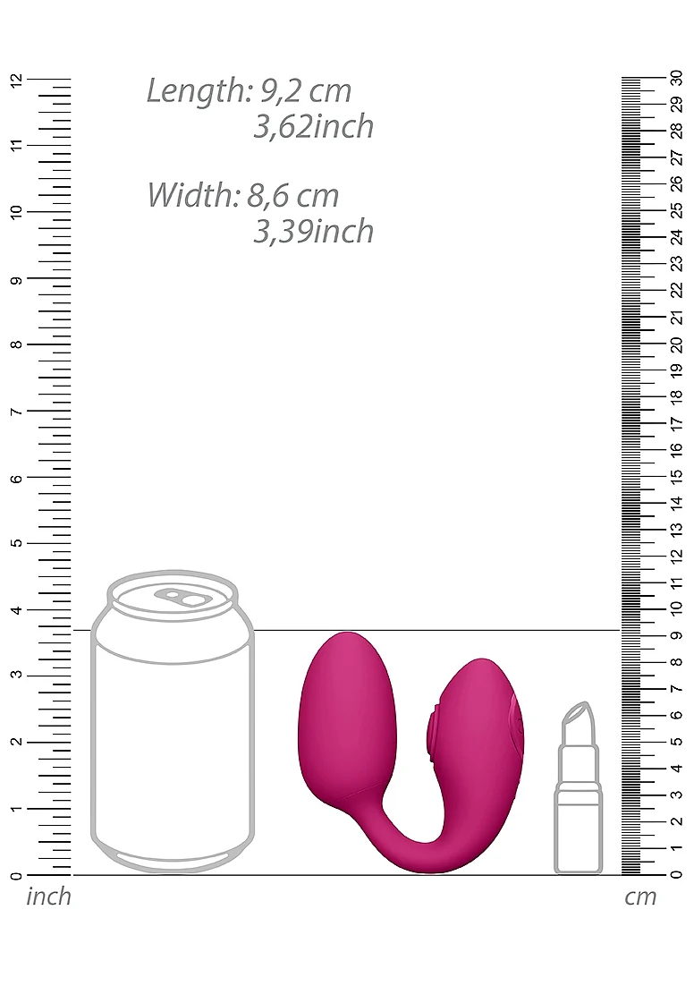 Vive Aika Rechargeable Pulse-Wave & Vibrating Silicone Egg - Pink - Image 6