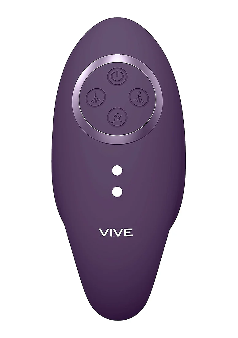 Vive Aika Rechargeable Pulse-Wave & Vibrating Silicone Egg - Purple - Image 5