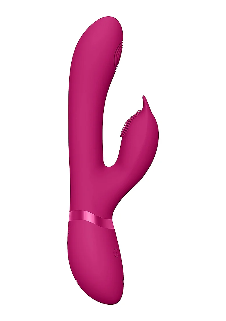 Vive Aimi Rechargeable Triple Motor Swinging Silicone Rabbit - Pink - Image 2