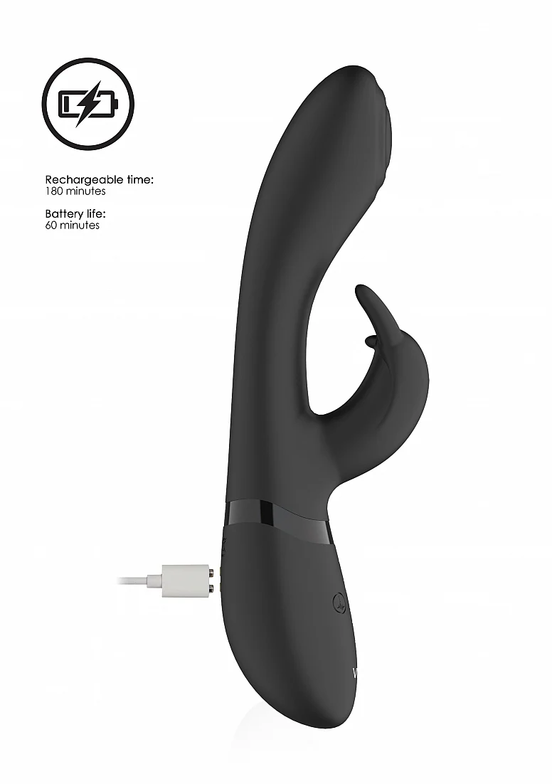 Vive Cato G-spot Rabbit Vibe - Black - Image 5
