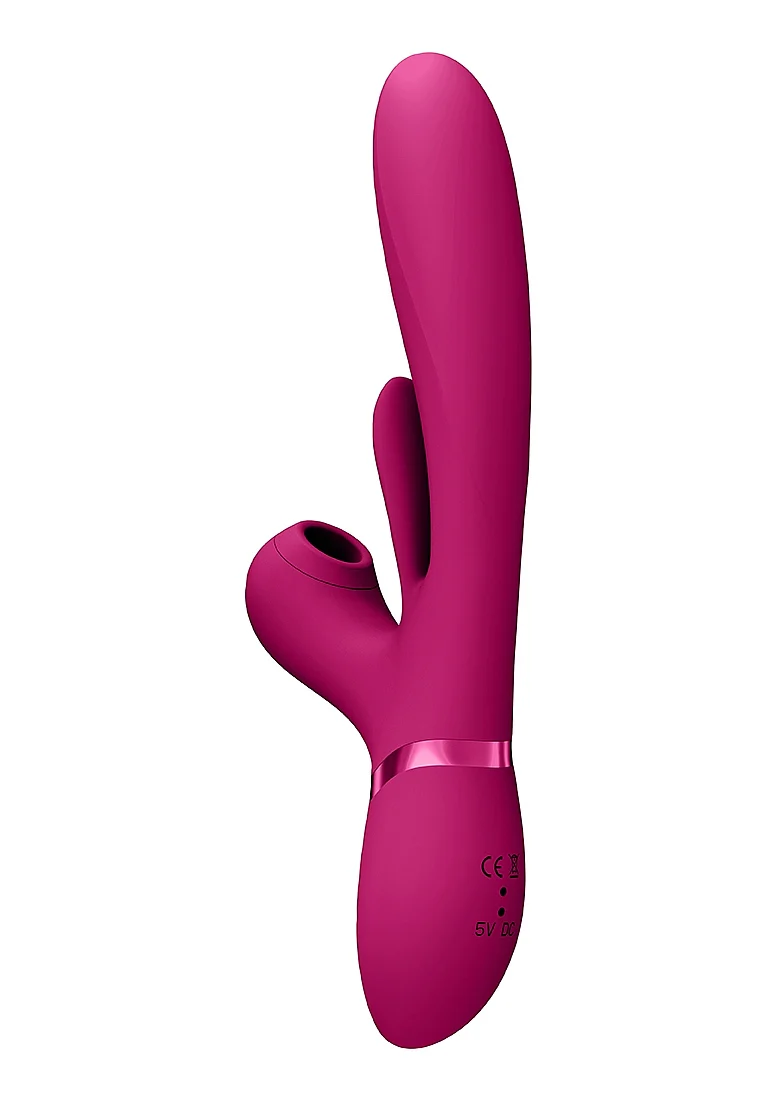 Vive Ena Thrusting G-Spot Flapper Air Wave Clit Stimulator - Pink - Image 4
