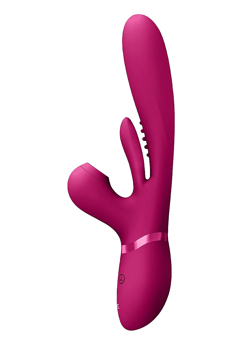 Vive Ena Thrusting G-Spot Flapper Air Wave Clit Stimulator - Pink - Image 7
