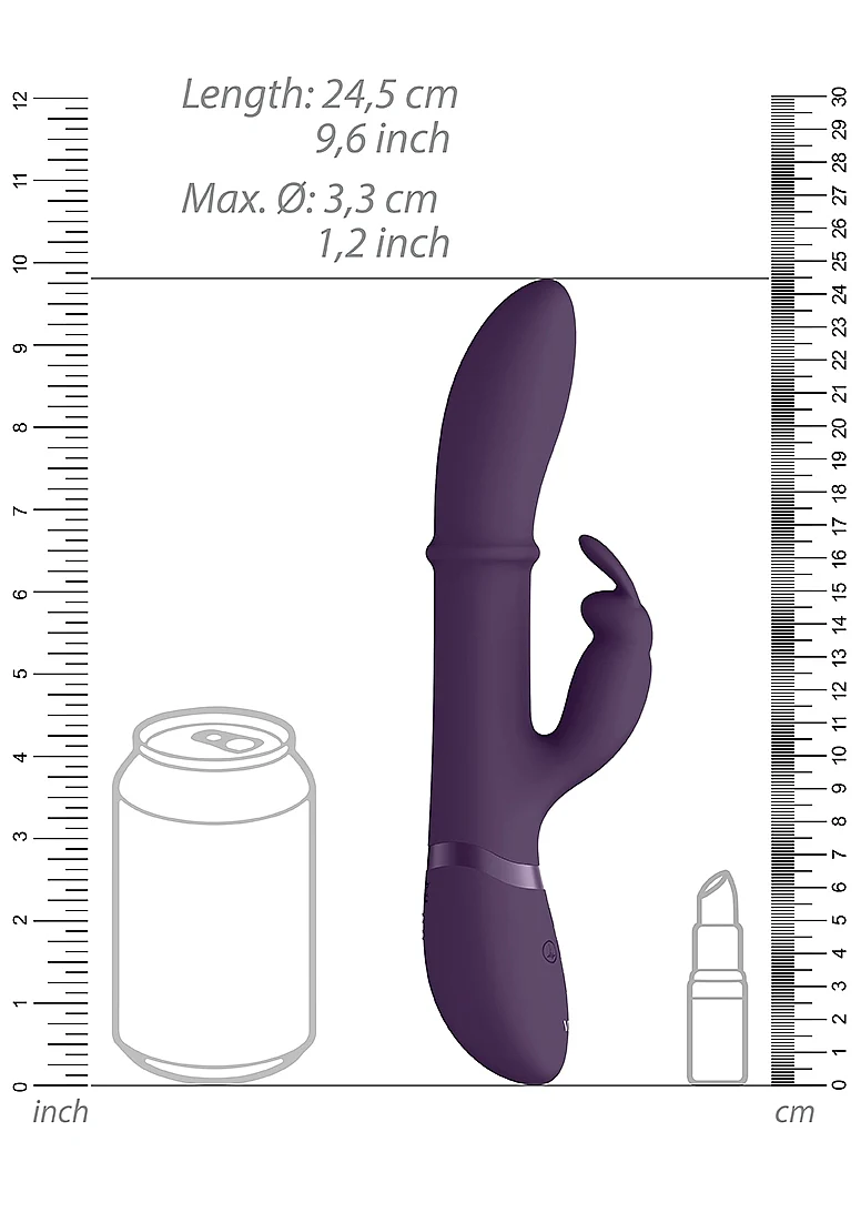 Vive Halo Rechargeable Rabbit Vibrator Purple - Image 5