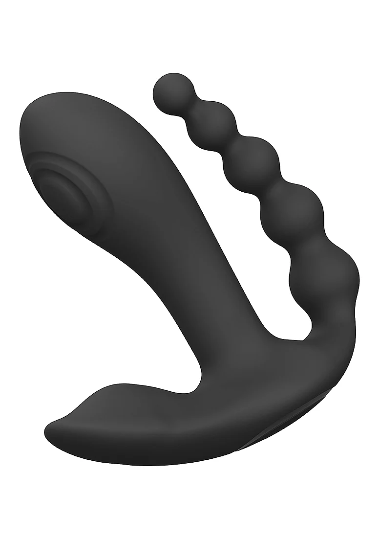 Vive Kata Rechargeable Triple Motor Hands-Free Silicone Vibrator - Black - Image 2