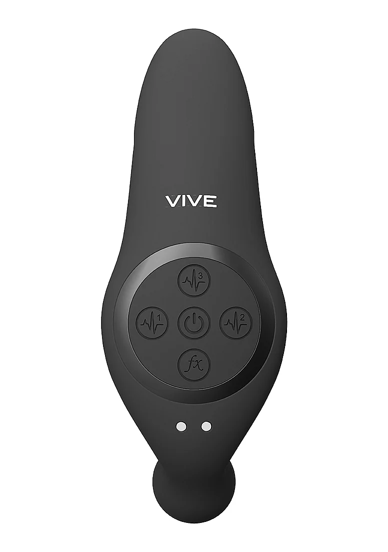 Vive Kata Rechargeable Triple Motor Hands-Free Silicone Vibrator - Black - Image 4