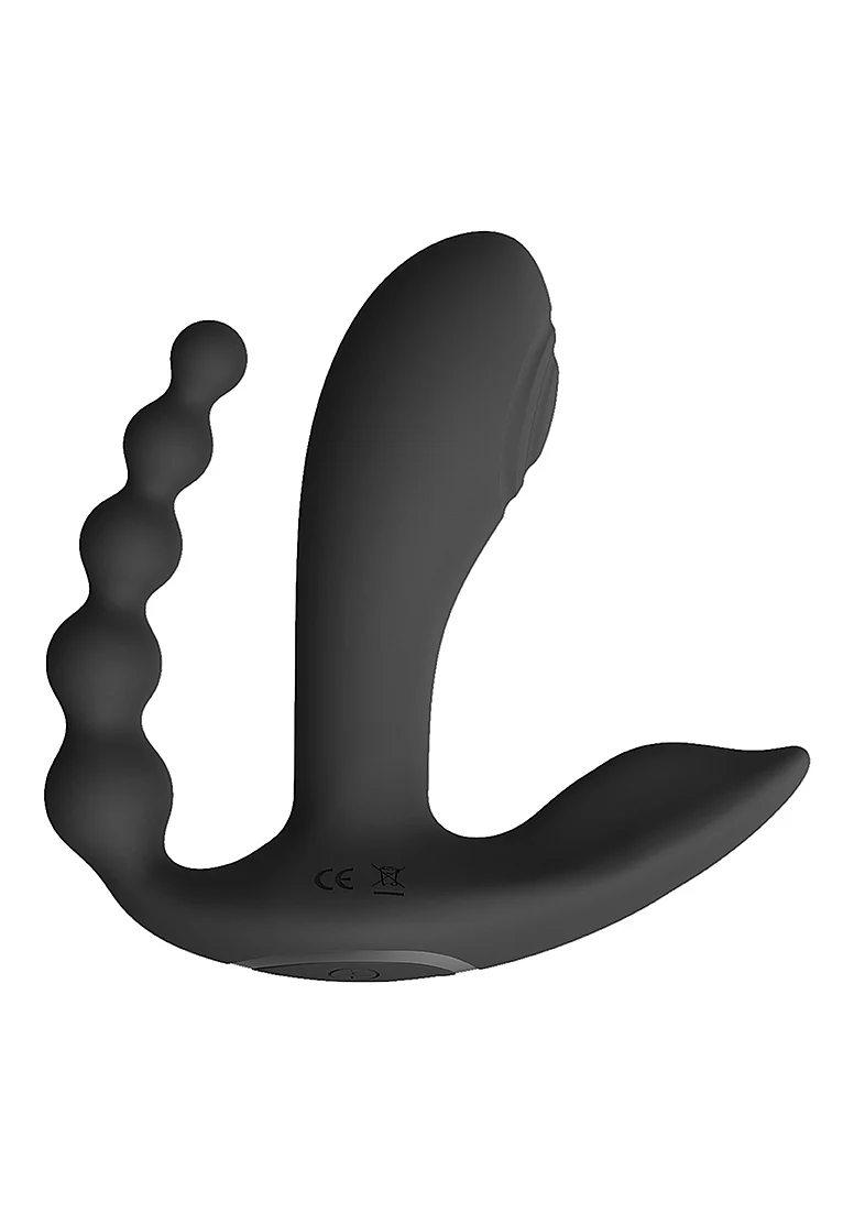 Vive Kata Rechargeable Triple Motor Hands-Free Silicone Vibrator - Black - Image 5