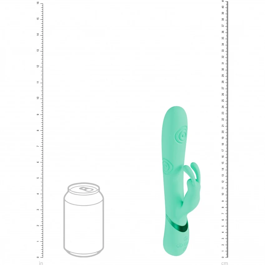 Vive Mimi Triple Motor G-Spot Tapping Rabbit Vibrator Green - Image 5