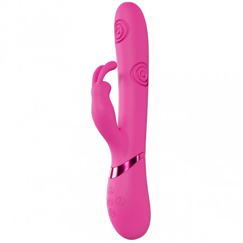 Vive Mimi Triple Motor G-Spot Tapping Rabbit Vibrator Pink - Image 3