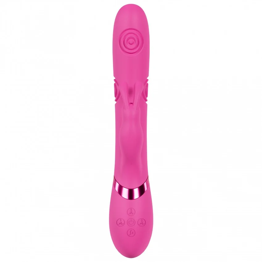 Vive Mimi Triple Motor G-Spot Tapping Rabbit Vibrator Pink - Image 4