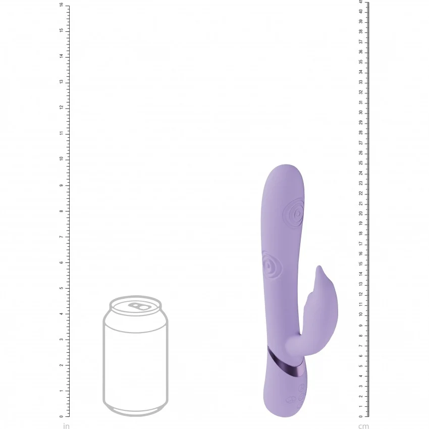 Vive Pallina Rechargeable VIbrating and Tapping Beads Rabbit Lavender - Image 5