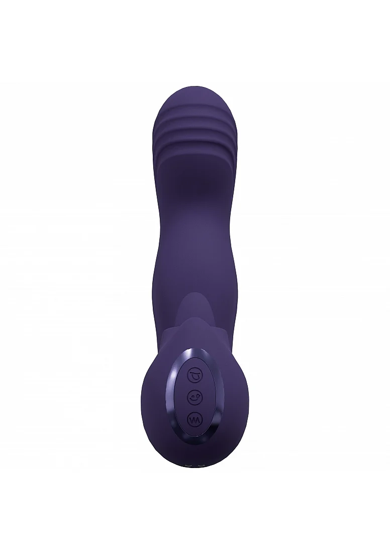 Vive Yuki Dual Motor G-Spot Vibrator with Massaging Beads - Purple - Image 4