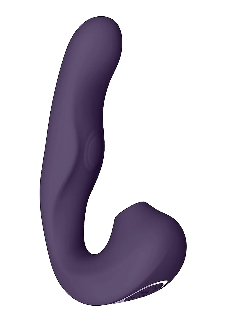 Vive Zaki Rechargeable Silicone Airwave-Pulse Wave Vibrating G-Spot Vibrator - Purple - Image 7