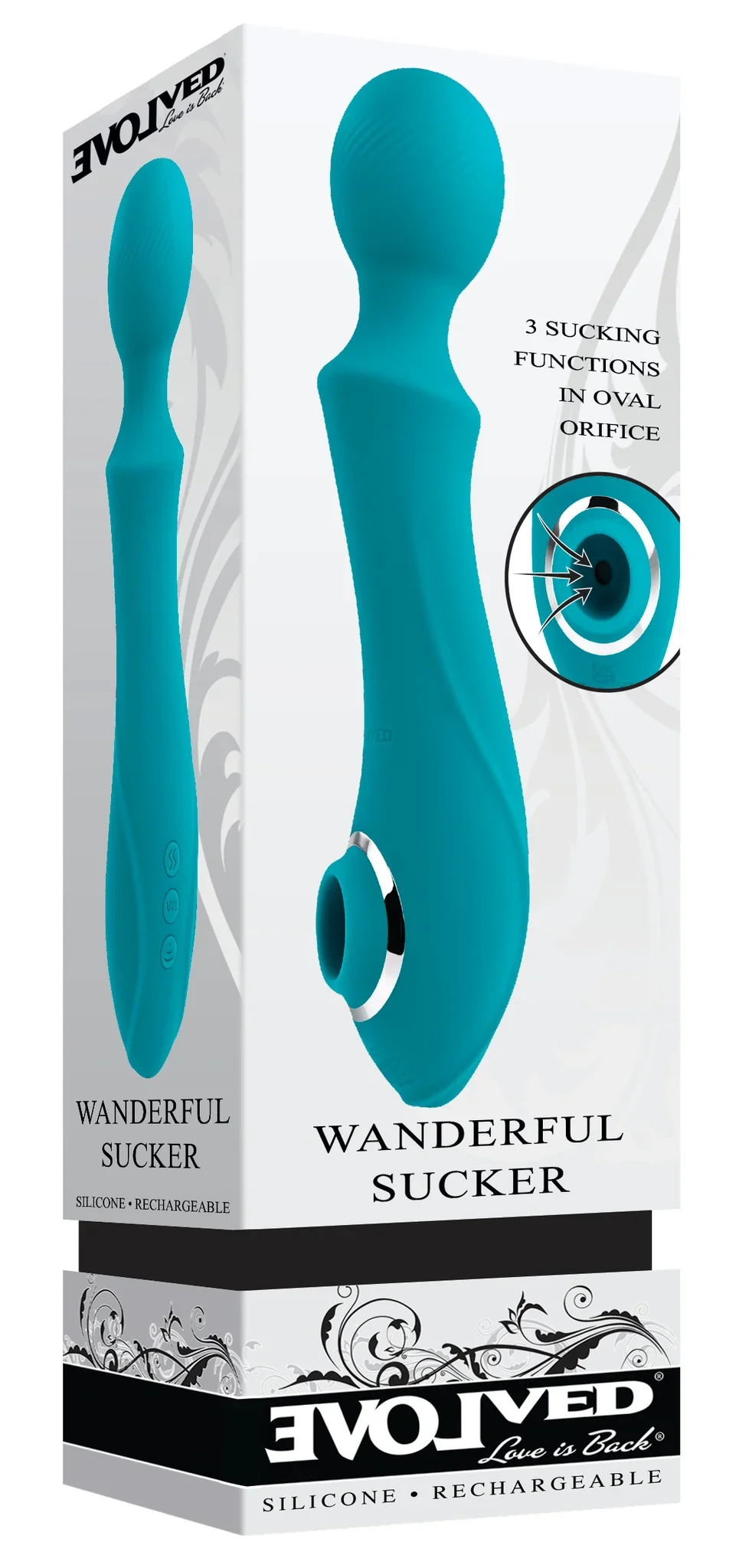 Evolved Wanderful Dual Sucker Wand Vibe