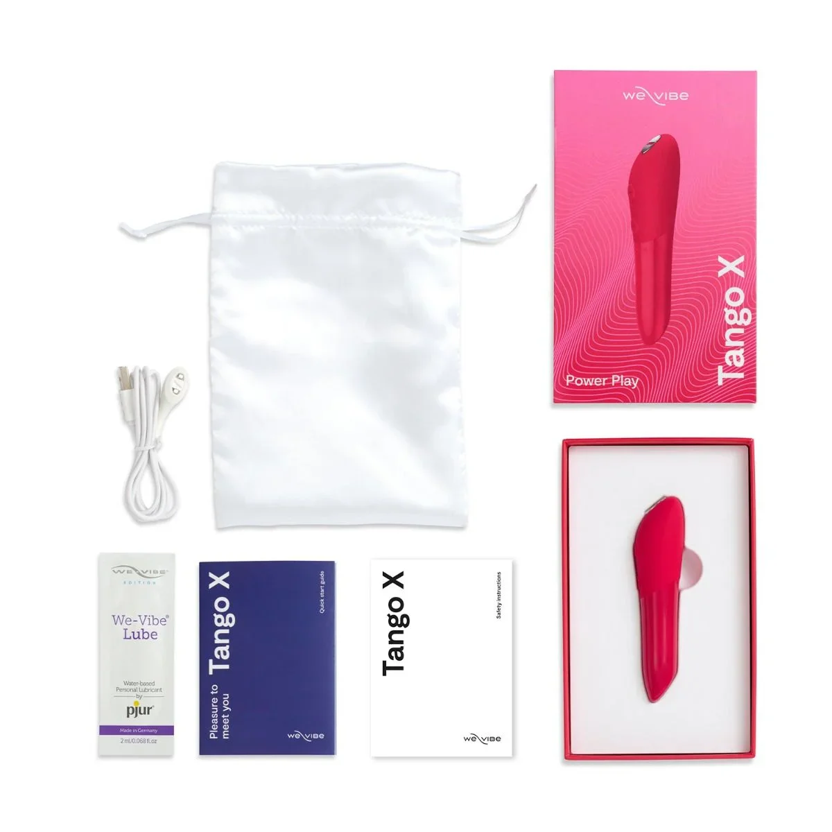 We Vibe Tango X Lipstick Rechargeable Bullet Vibrator Red - Image 6