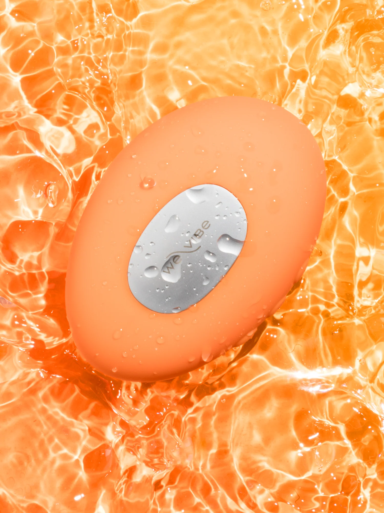 We Vibe Temp Heating and Cooling Clitoral Layon Vibrator Tangerine - Image 15