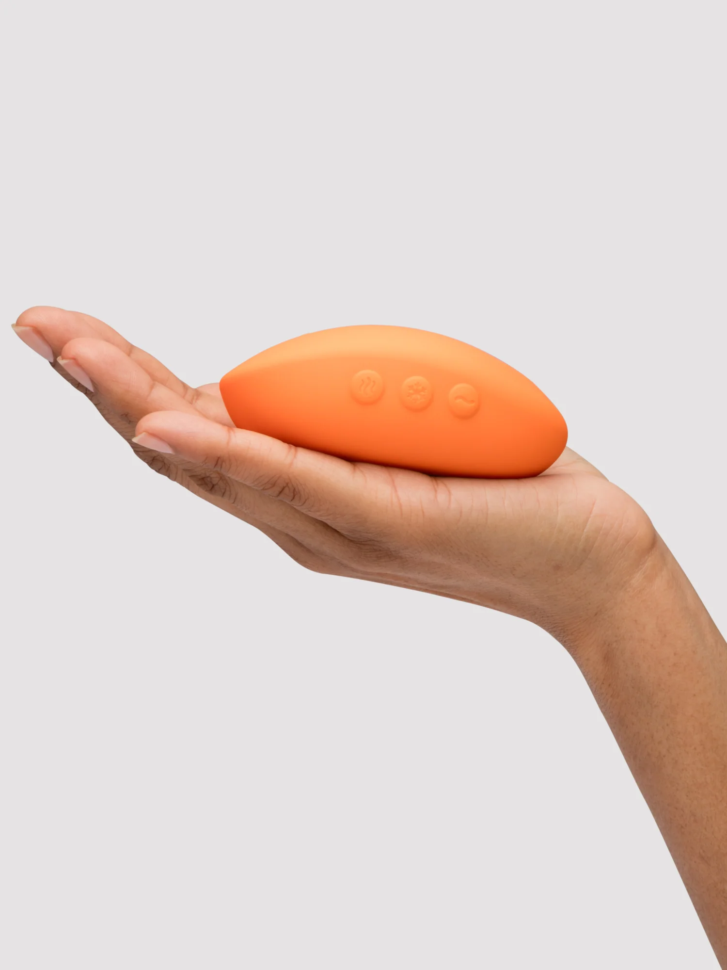 We Vibe Temp Heating and Cooling Clitoral Layon Vibrator Tangerine - Image 5