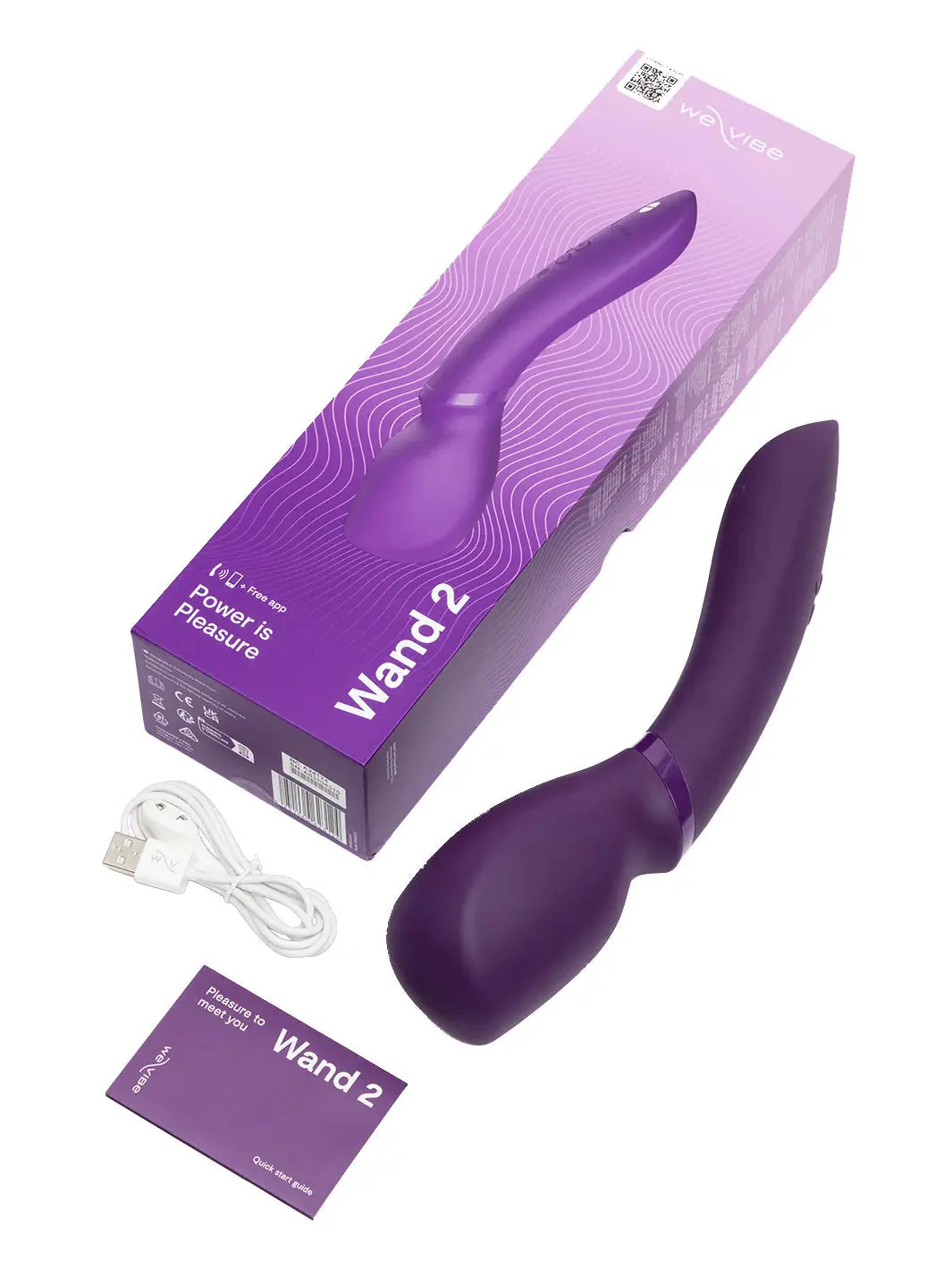 We Vibe Wand 2 App Controlled Wand Massager Purple - Image 8