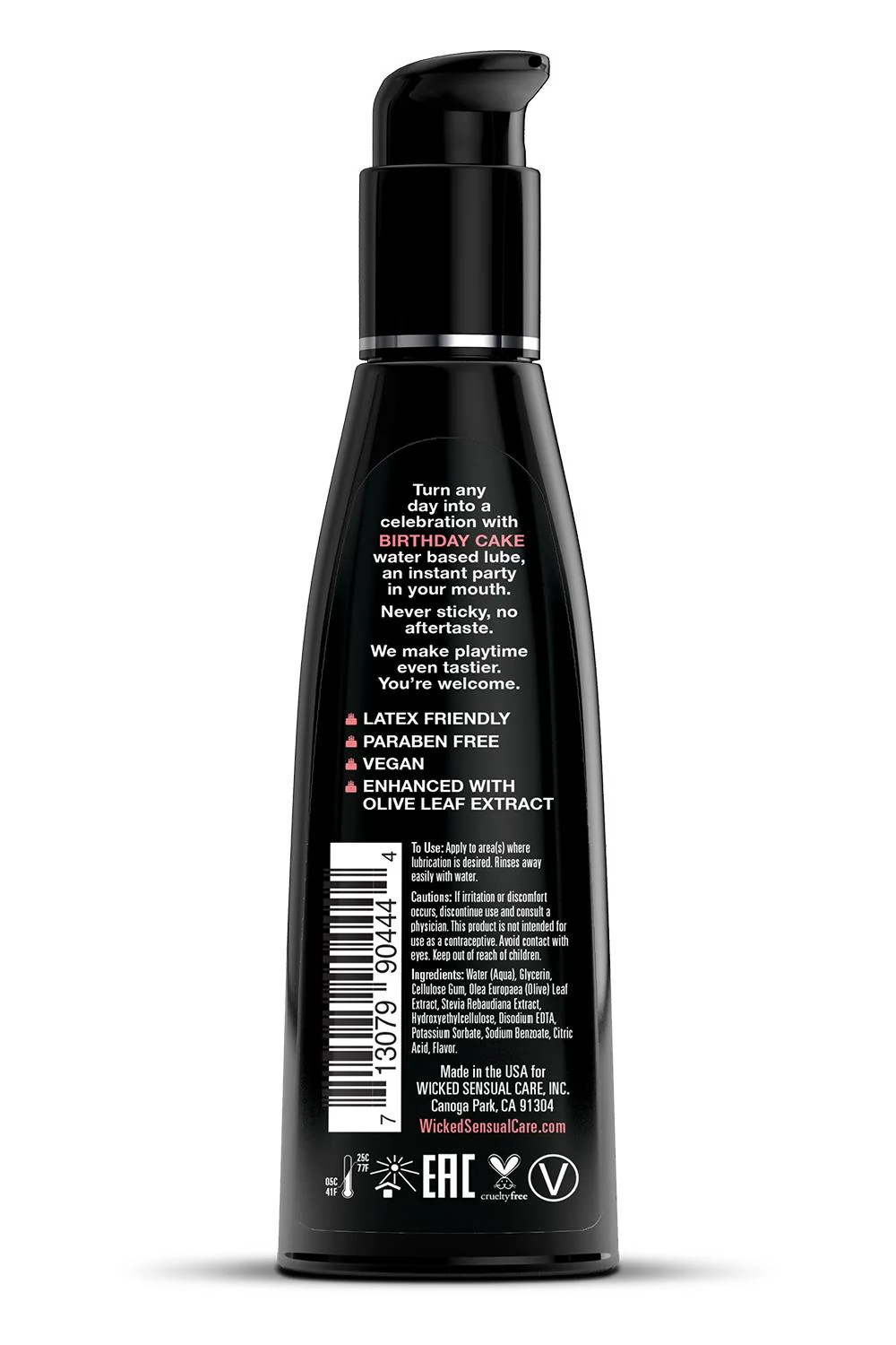 Wicked Aqua Birthday Cake Flavoured Lube 120ml - Image 2